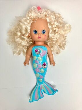 Vintage Lil Miss Singing Mermaid Doll Mattel 1991 WORKS 90s Poupée sirène chante